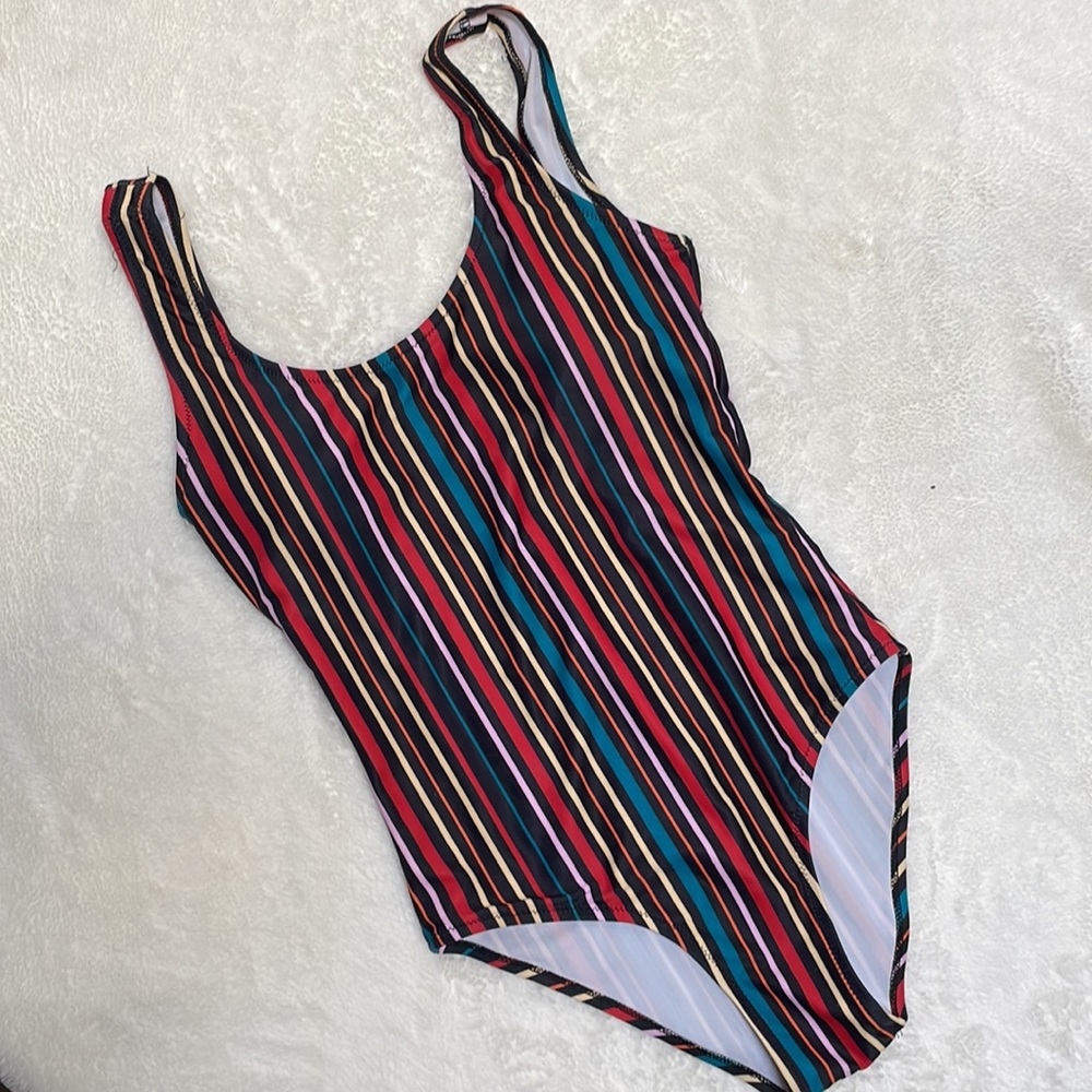 Striped bathing suit | small